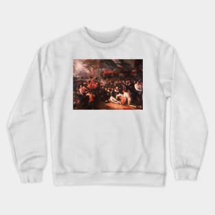 The Death of Nelson by Benjamin West Crewneck Sweatshirt